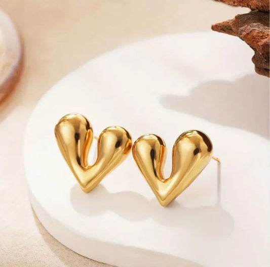 Love Heart Studs