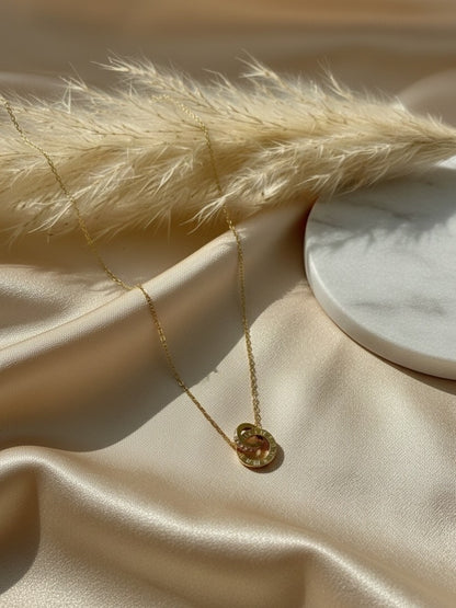 Roman Numeral Interlock Necklace