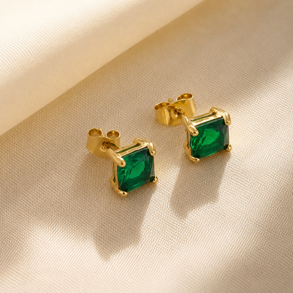 Emerald Studs