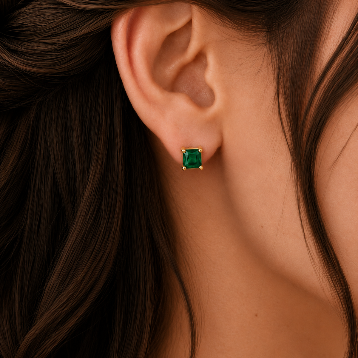Emerald Studs