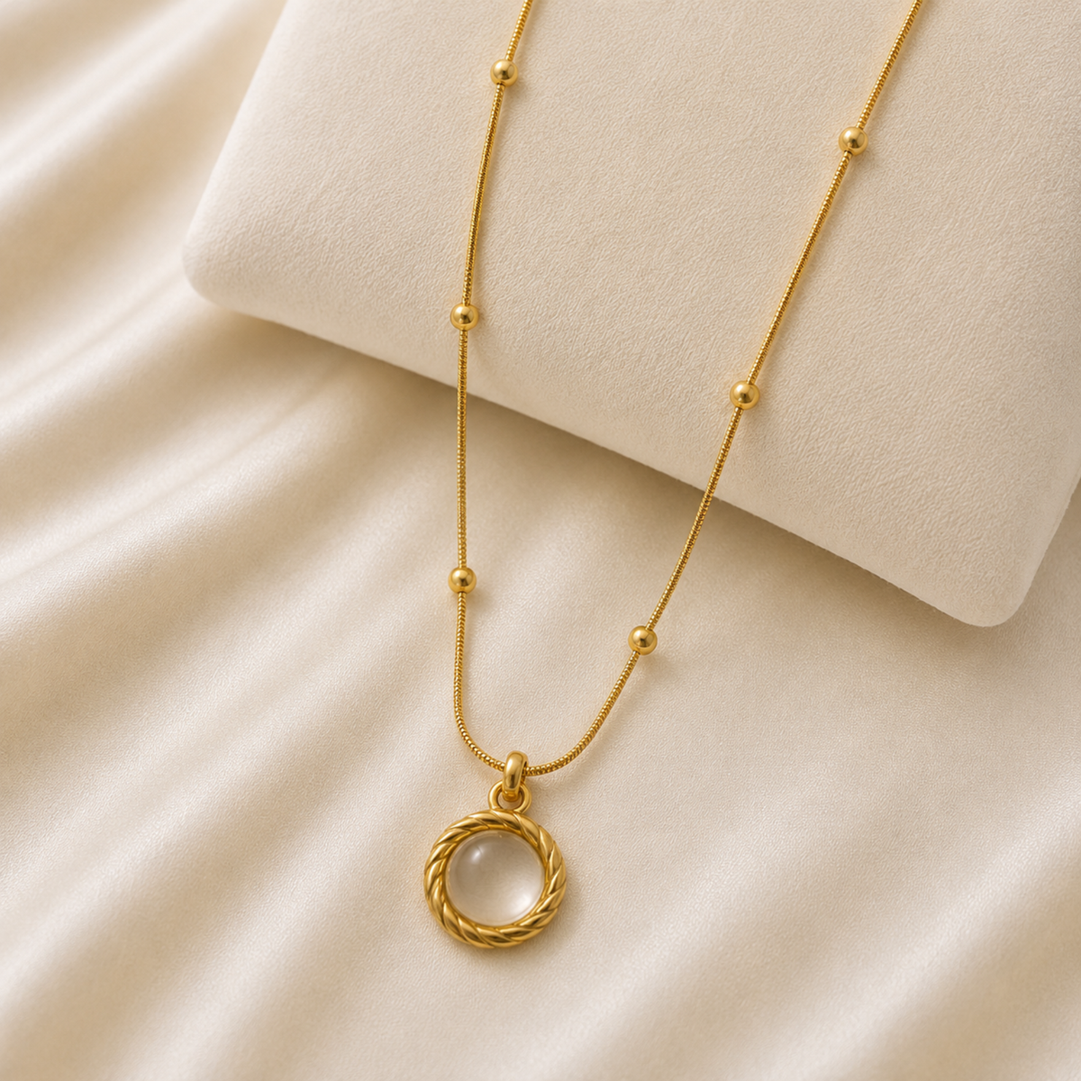 Moonlight Crescent Necklace