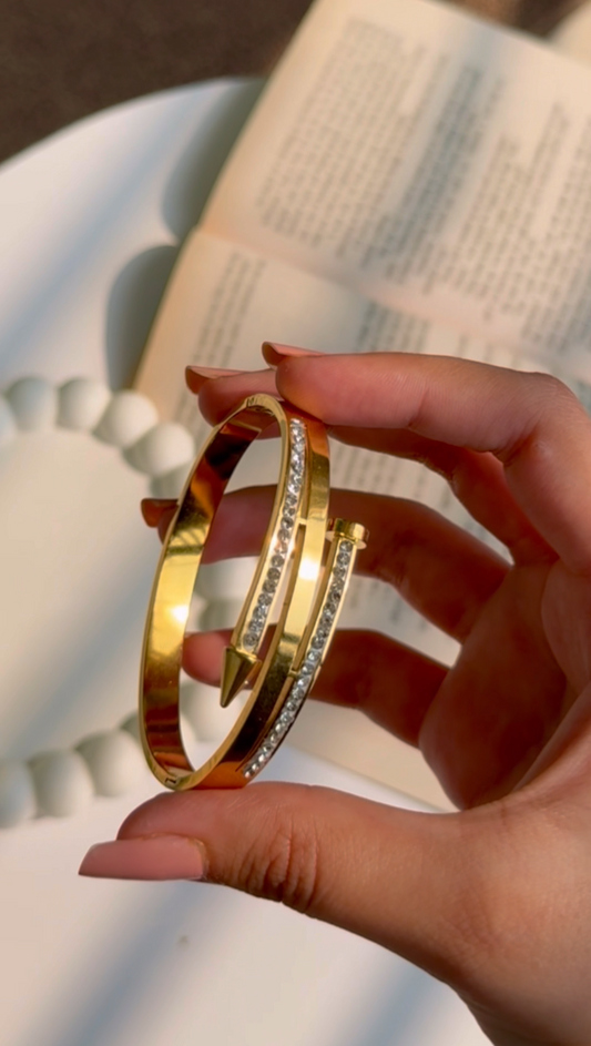 Diamond Nail Bangle