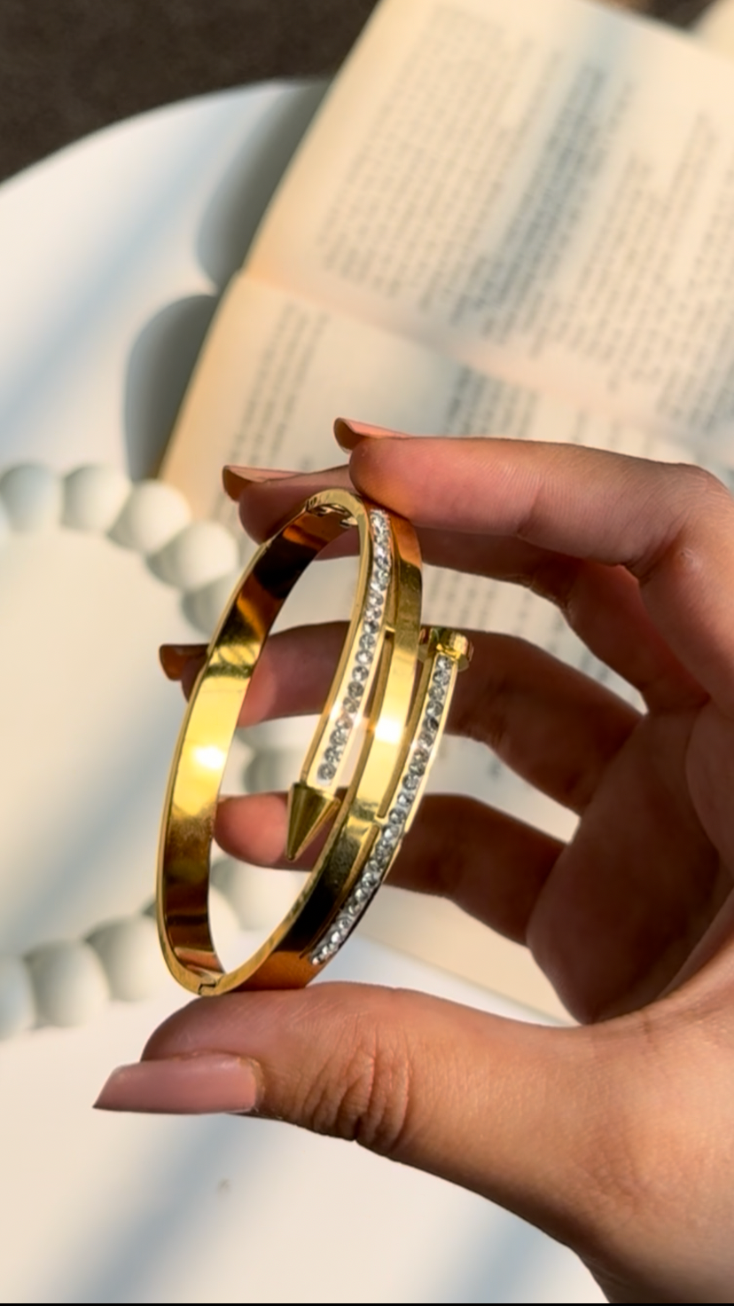 Diamond Nail Bangle
