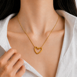 Hollow Heart Necklace
