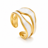 Enamel Wavy Ring