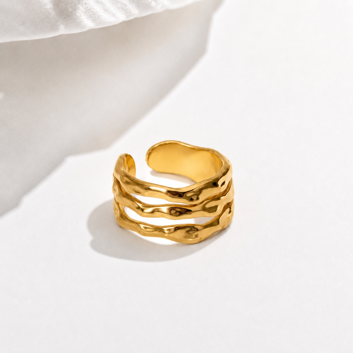 Molten Wavy Ring