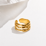 Molten Wavy Ring