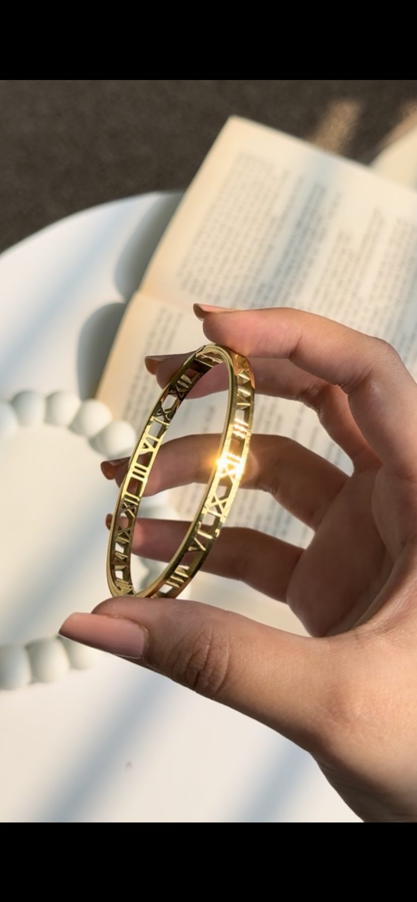 Timeless Roman Numeral Bangle