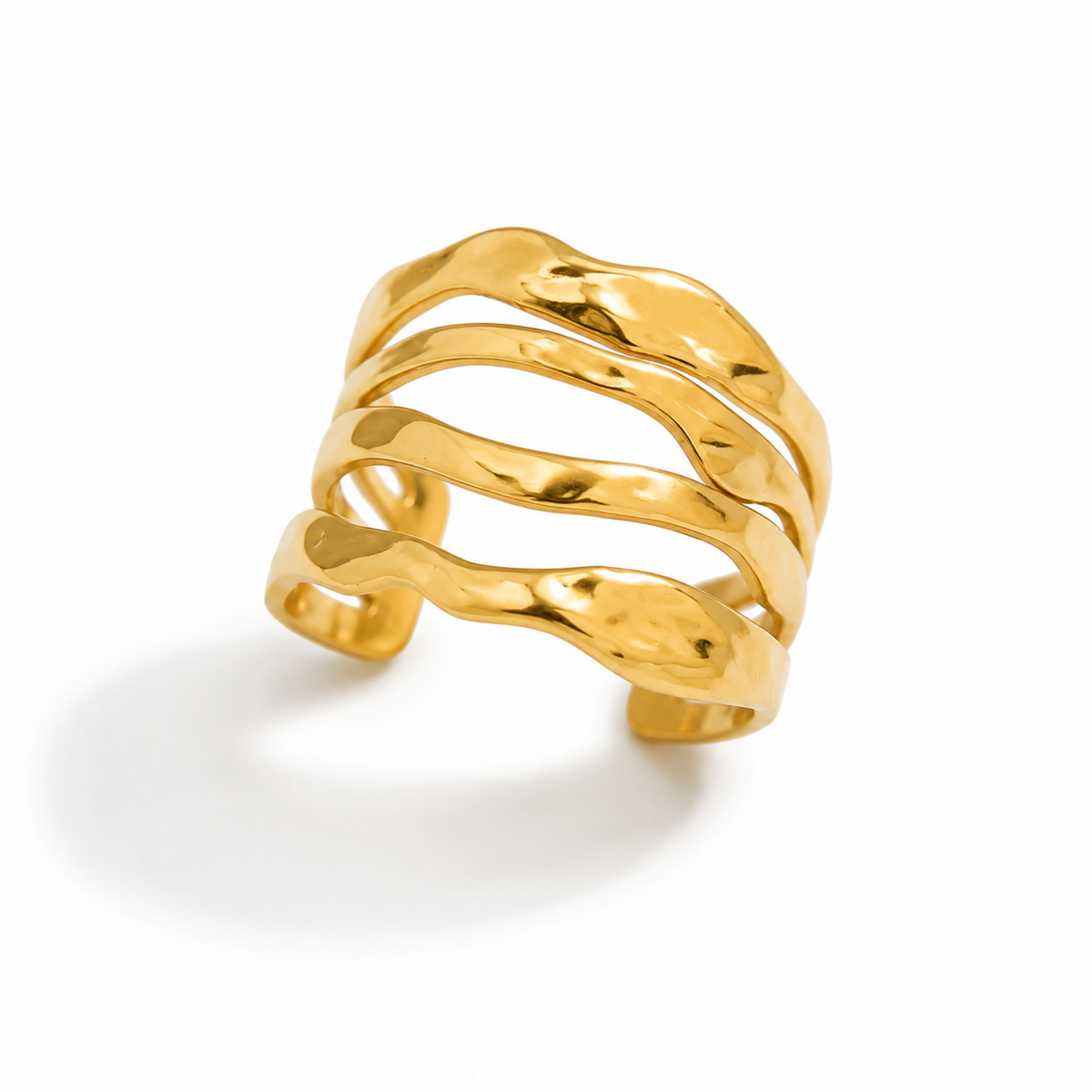 Molten Wavy Ring
