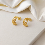 Caviar Textured Hoops