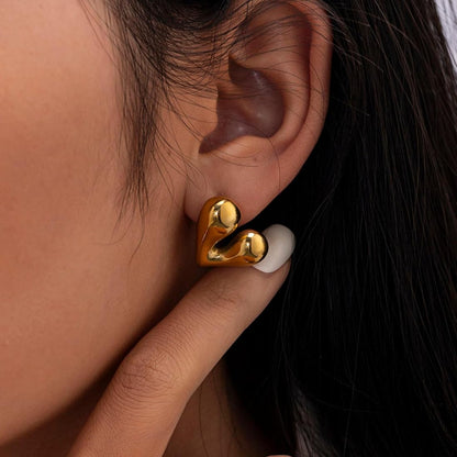 Love Heart Studs