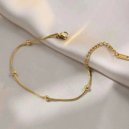 Beaded Gold Plated Bracelet / Anklet