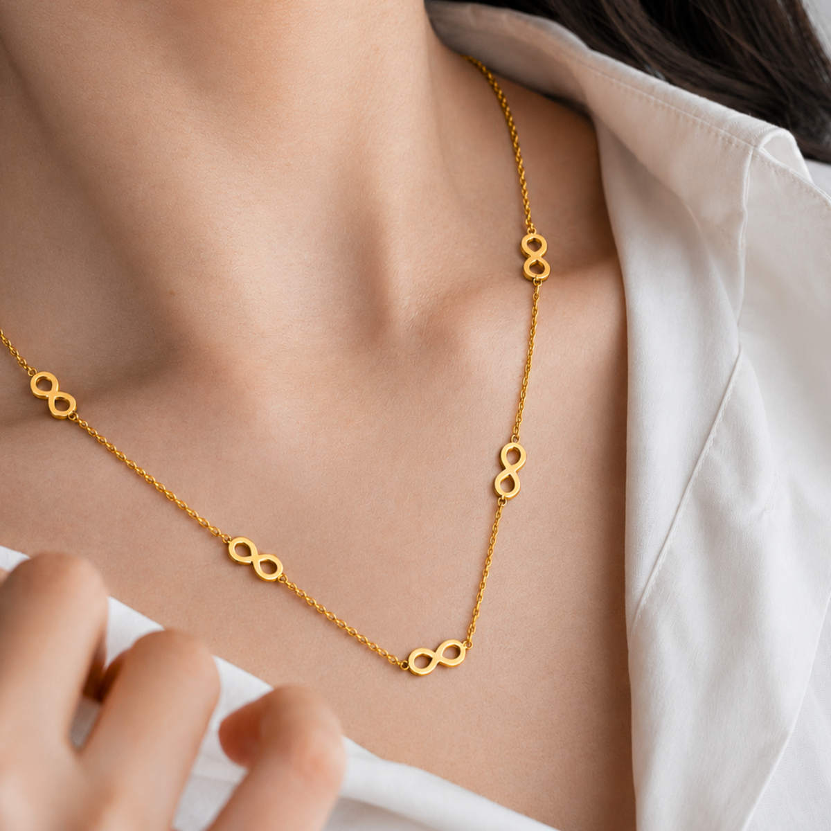 Infinity Station Necklace