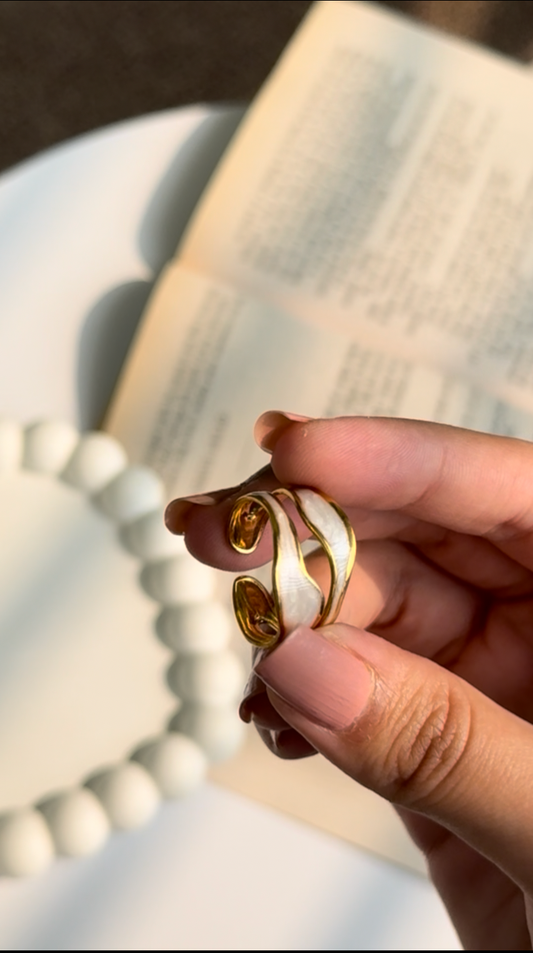 Wave Crest Adjustable Ring