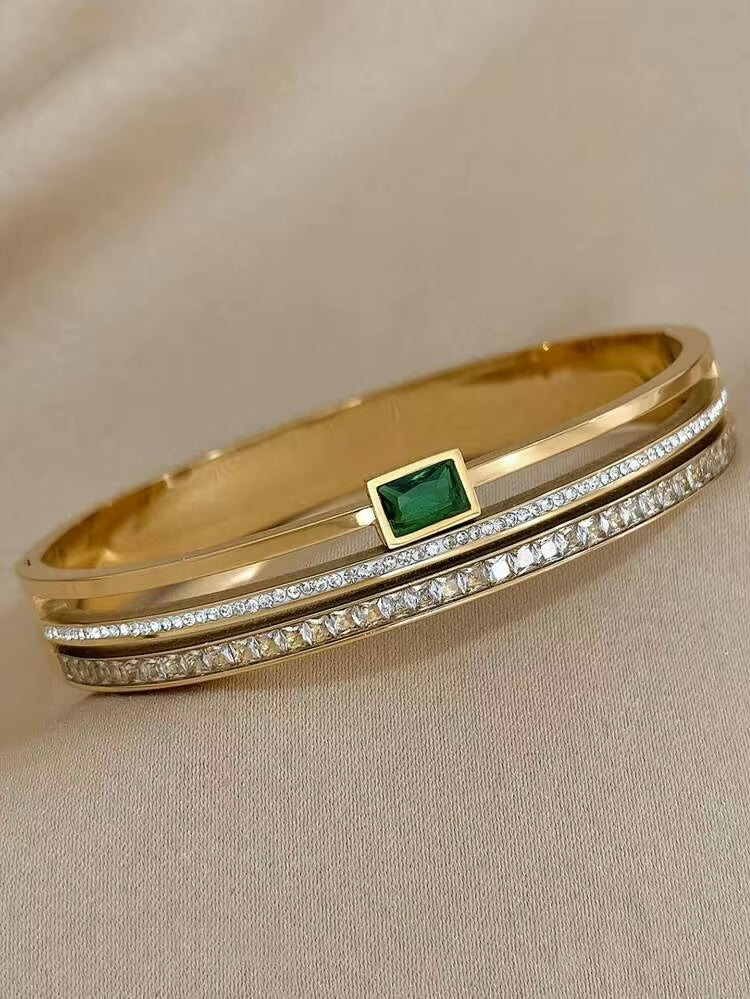 emerald layered cuff