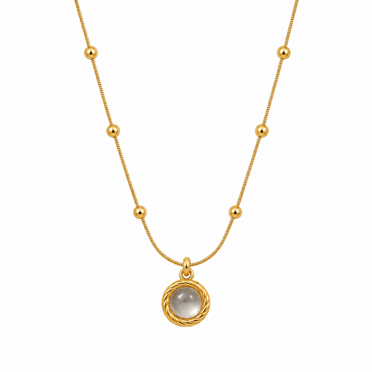 Moonlight Crescent Necklace