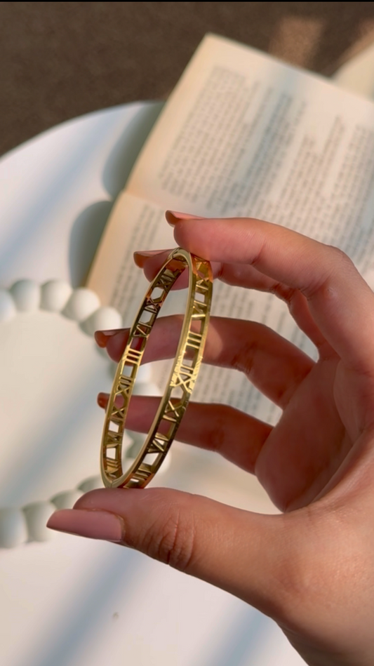 Timeless Roman Numeral Bangle