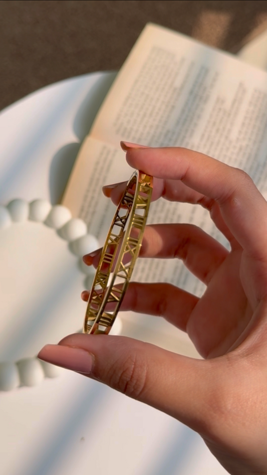 Timeless Roman Numeral Bangle