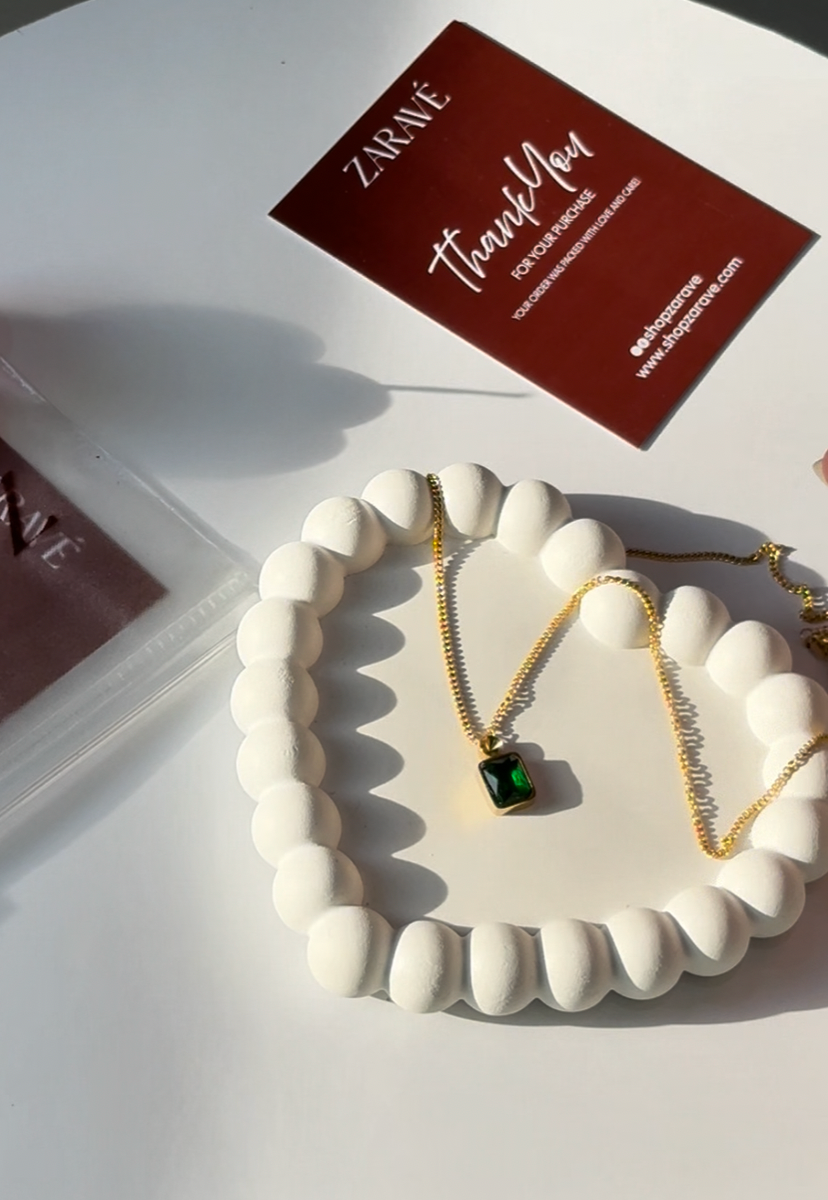 Emerald Radiance Pendant Necklace