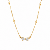Diamond Bow Necklace