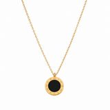 Noir Medallion Necklace