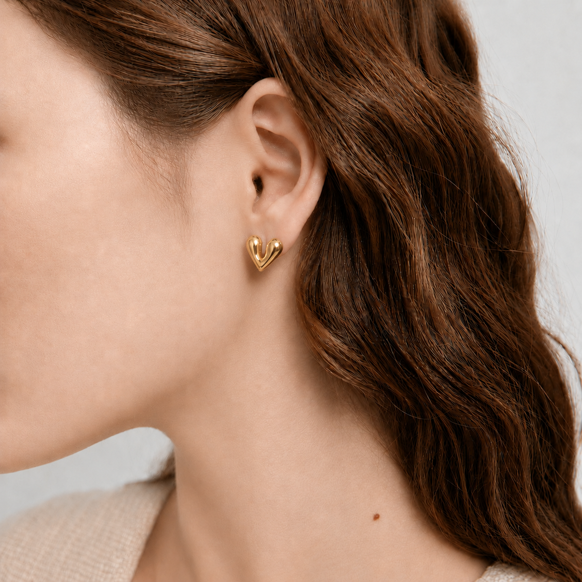 Love Heart Studs