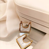 Pearl U-Hoop Earrings