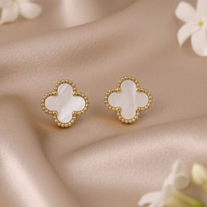 Pearl Clover Studs