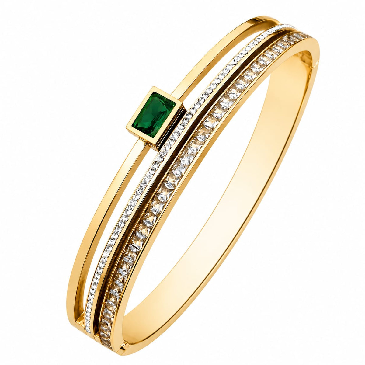 emerald layered cuff