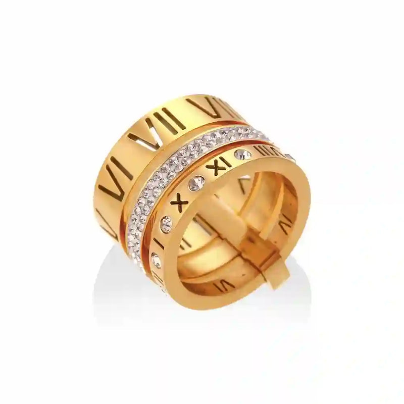triple stacked roman ring