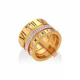 triple stacked roman ring