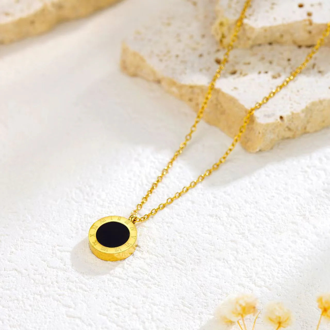 Roman Numeral Pendant Necklace