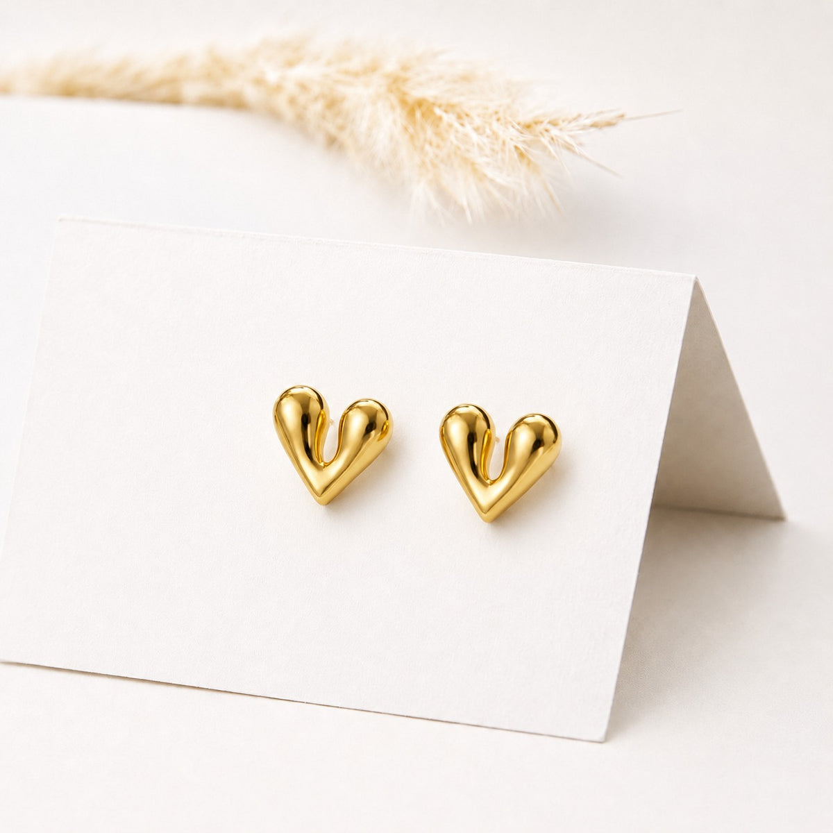 Love Heart Studs