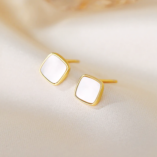 Luminous Square Stud Earrings
