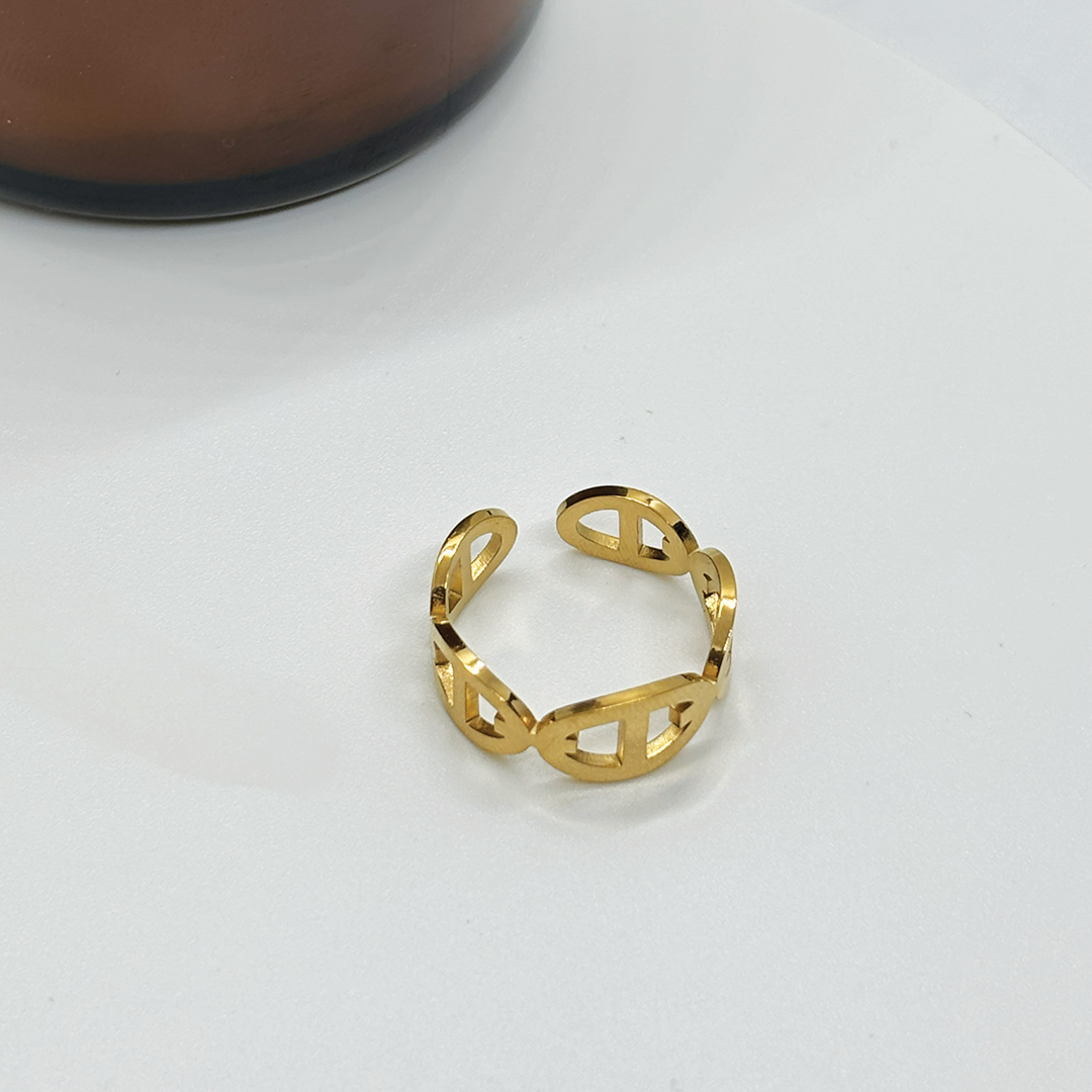 Link Cuff Adjustable Ring